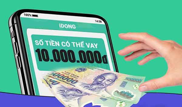 Vay tiền tại App iDong