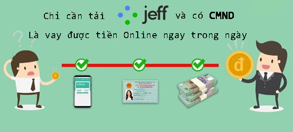 Hướng dẫn cách vay Online 15 triệu đồng bằng CMND tại Jeff App