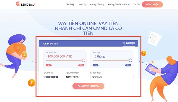 Hướng dẫn cách vay tiền Lendbox hạn mức 100 triệu