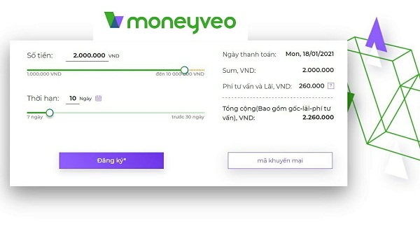 Hướng dẫn cách vay tiền Moneyveo hạn mức 10 triệu